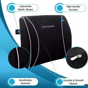 Comfortable Memory Foam Seat Cushion & Back Pillow