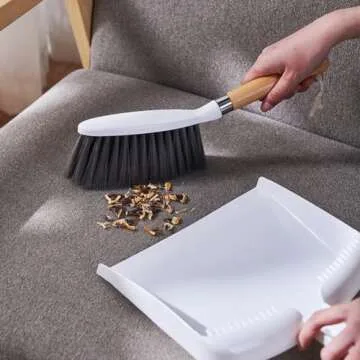 Hand Broom and Dustpan Set: Mini Broom and Dustpan for Easy Cleaning