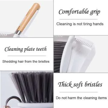 Hand Broom and Dustpan Set - Portable Cleaning Combo