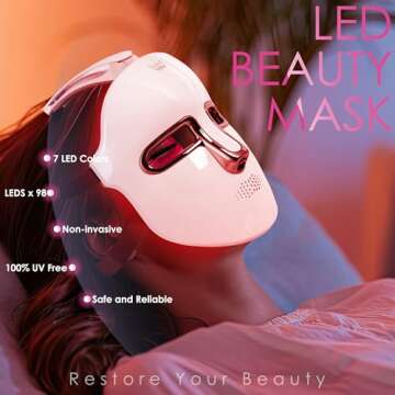 Versatile JAY SAREES Red-Light Therapy Facial Mask