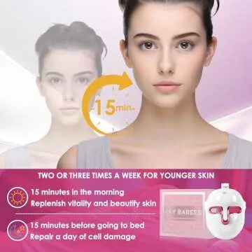 Versatile JAY SAREES Red-Light Therapy Facial Mask