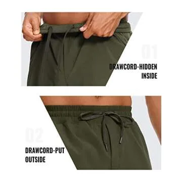 CRZ YOGA Men's 5'' Lightweight Workout Shorts with Pockets