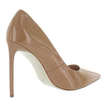 Steve Madden Women's Vala Pump - Chic Camel Patent Heels