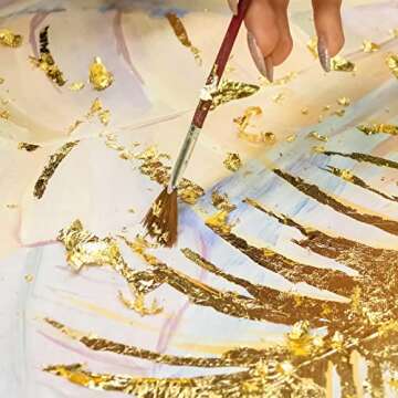 Harloon 500 Sheets Gold Leaf for Art & Crafts DIY