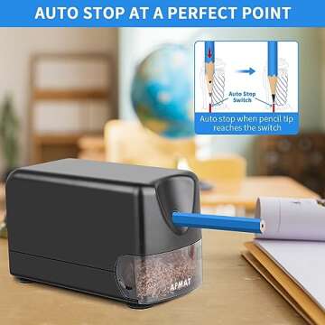 AFMAT Electric Pencil Sharpener - Fast & Durable