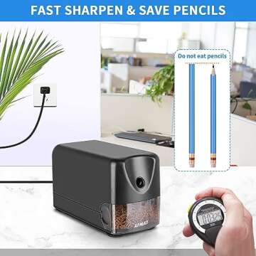 AFMAT Electric Pencil Sharpener - Fast & Durable
