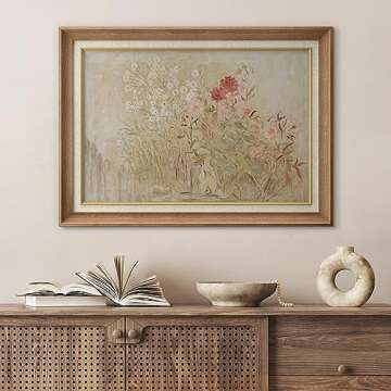 SIGNFORD Premium Framed Wall Art Print Botanical Floral Print Still Life Nature Wilderness Fine Art ...