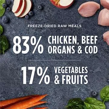 Instinct Puppy Freeze Dried Raw Meals, Natural Dry Dog Food, Grain Free - Cage Free Chicken, 9.5 oz. Bag