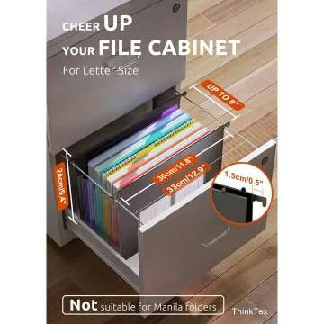 ThinkTex Expanding Hanging File Folders - 3 Pack