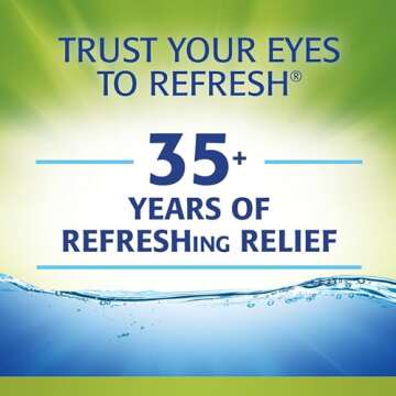 Refresh RELIEVA Eye Drops for Dry Eyes, Preservative-Free 10ml