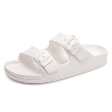 FUNKYMONKEY Adjustable Comfort Slides for Women