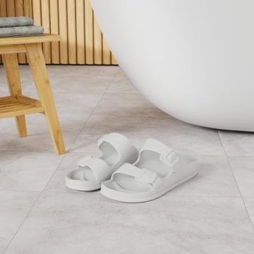 FUNKYMONKEY Adjustable Comfort Slides for Women