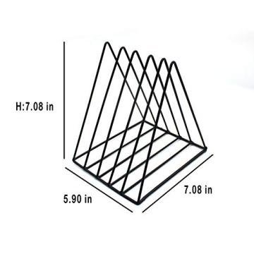 QPEY Triangle File Holder for Records & Magazines