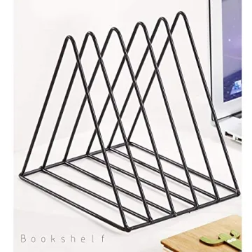 QPEY Triangle File Holder for Records & Magazines