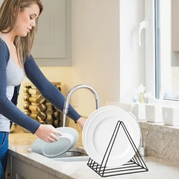 QPEY Triangle File Holder for Records & Magazines