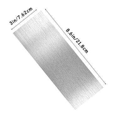 8.6 Inch Stainless Steel Cake Scraper Metal Scraper for Cake Smoother Leveler Scraper Cake Decorating Comb Cake Cutter for Mousse Butter Cream