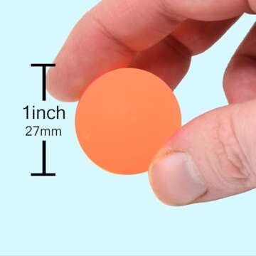 25 Bouncy Balls for Kids Party Favors | Luminous Bouncy Ball 27mm | Superball Small Rubber Balls for Kids