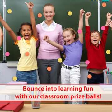 25 Bouncy Balls for Kids Party Favors | Luminous Bouncy Ball 27mm | Superball Small Rubber Balls for Kids