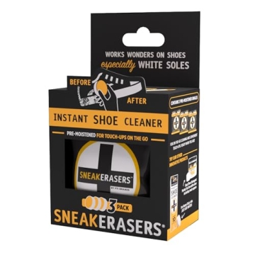 SneakERASERS Instant Sneaker Cleaner Sponge, Pre-Moistened Cleaning Kit for Shoes