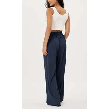 ODODOS Women's Wide Leg Pants With Pockets for Comfort