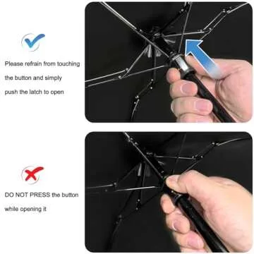 GAOYAING Compact Travel Umbrella with Case Sun&Rain Lightweight Small and Compact Suit for Pocket Black 2 Packs - 34 Inches