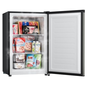 Upstreman 3.0 Cu.ft Small Mini Freezer with Reversible Door and Fast Cooling for Home and Dorms