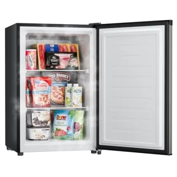 Upstreman 3.0 Cu.ft Small Mini Freezer with Reversible Door and Fast Cooling for Home and Dorms