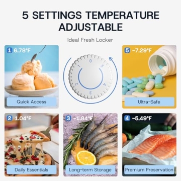 Upstreman 3.0 Cu.ft Mini Freezer with Reversible Door and Fast Cooling