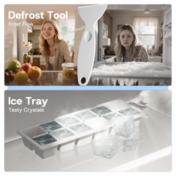 Upstreman 3.0 Cu.ft Mini Freezer with Reversible Door and Fast Cooling