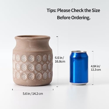 LUKA Ceramic Rustic Vase for Home Decor and Gifting