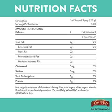 Pompeian Organic Extra Virgin Olive Oil Spray 5 FL. OZ.