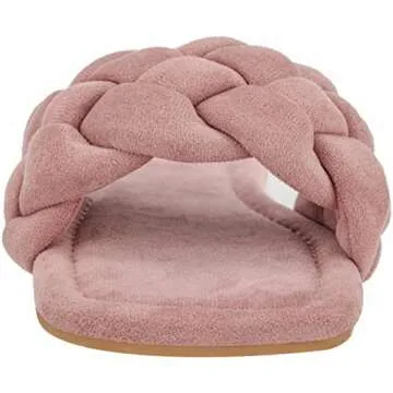 CLOVERLAY Yara Vegan Square Open Toe Slide Sandals