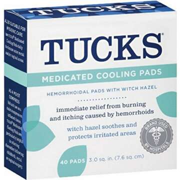 Tucks Medicated Cooling Pads - 40 Count for Soothing Relief