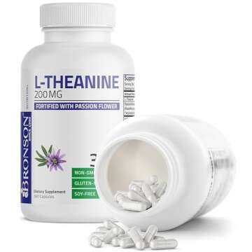 Bronson L-Theanine Stress Management Supplement 360 Capsules