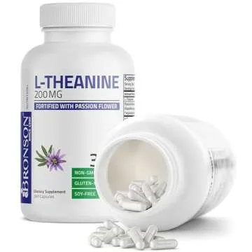 Bronson L-Theanine Stress Management Supplement 360 Capsules