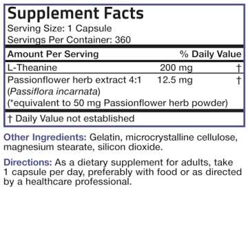 Bronson L-Theanine Stress Management Supplement 360 Capsules