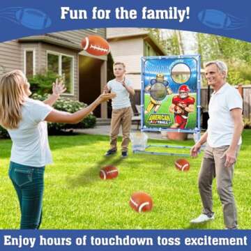 Polkoliye Football Toss Game for Kids Ages 4-12