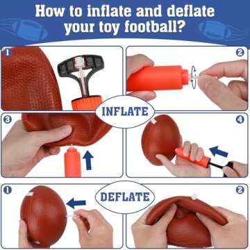 Polkoliye Football Toss Game for Kids Ages 4-12