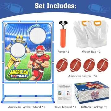 Polkoliye Football Toss Game for Kids Ages 4-12