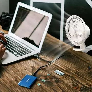 BEYOND BREEZE 6-inch Clip on Fan 2 Quiet Speeds Adjustable Tilt Table Fans with Steel Safety Grill, Ideal For The Home, Office, Dorm