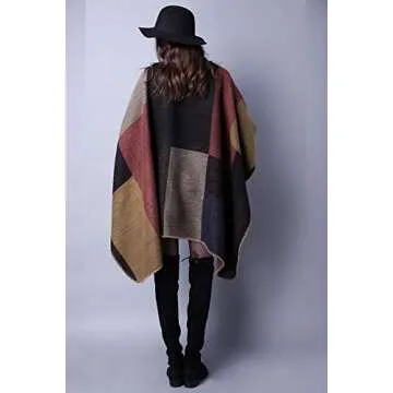 Sophisticated KirGiabo Poncho Wrap - Fashion Meets Functionality