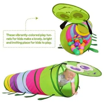 GeerWest Toddlers Tunnel - Fun Indoor & Outdoor Play Tunnel