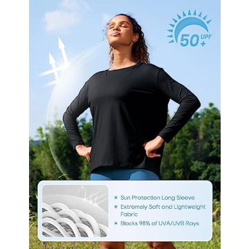 CRZ YOGA Women's UPF 50+ Lightweight Sun Protection Shirt