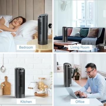 Grelife Bladeless Tower Fan - Compact & Oscillating Cool Air