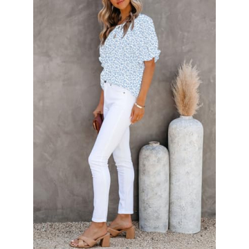 Versatile Dokotoo Floral Summer Blouse for Women