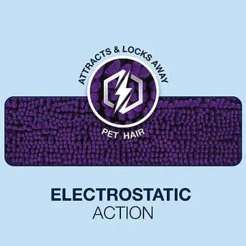 Bona Pet System Microfiber Sweeping Pad for Multi-Surface Floors - For Use With Bona Mops - Attracts and Picks Up Pet Hair, Fur, and Dander - For Wood, Stone, Tile, Laminate, and Vinyl Floors