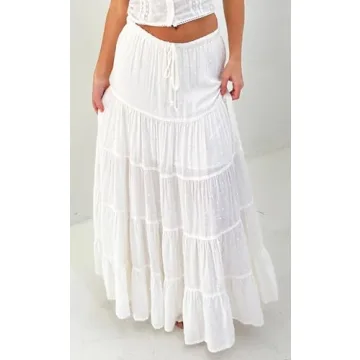 Stylish Tsher Women's Casual Maxi Skirt for All Occasions