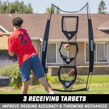 GoSports Football Throwing Target Net for Quarterbacks