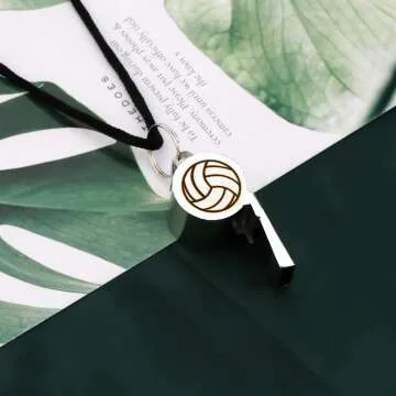 Volleyball Coach Whistle with Lanyard - Gift Idea