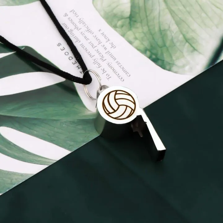 Volleyball Coach Whistle with Lanyard - Gift Idea